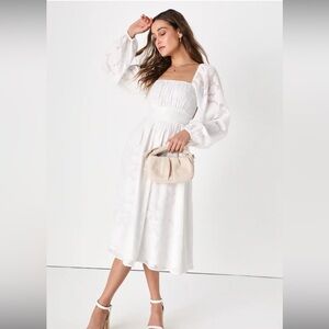 White lulu’s strappy back dress